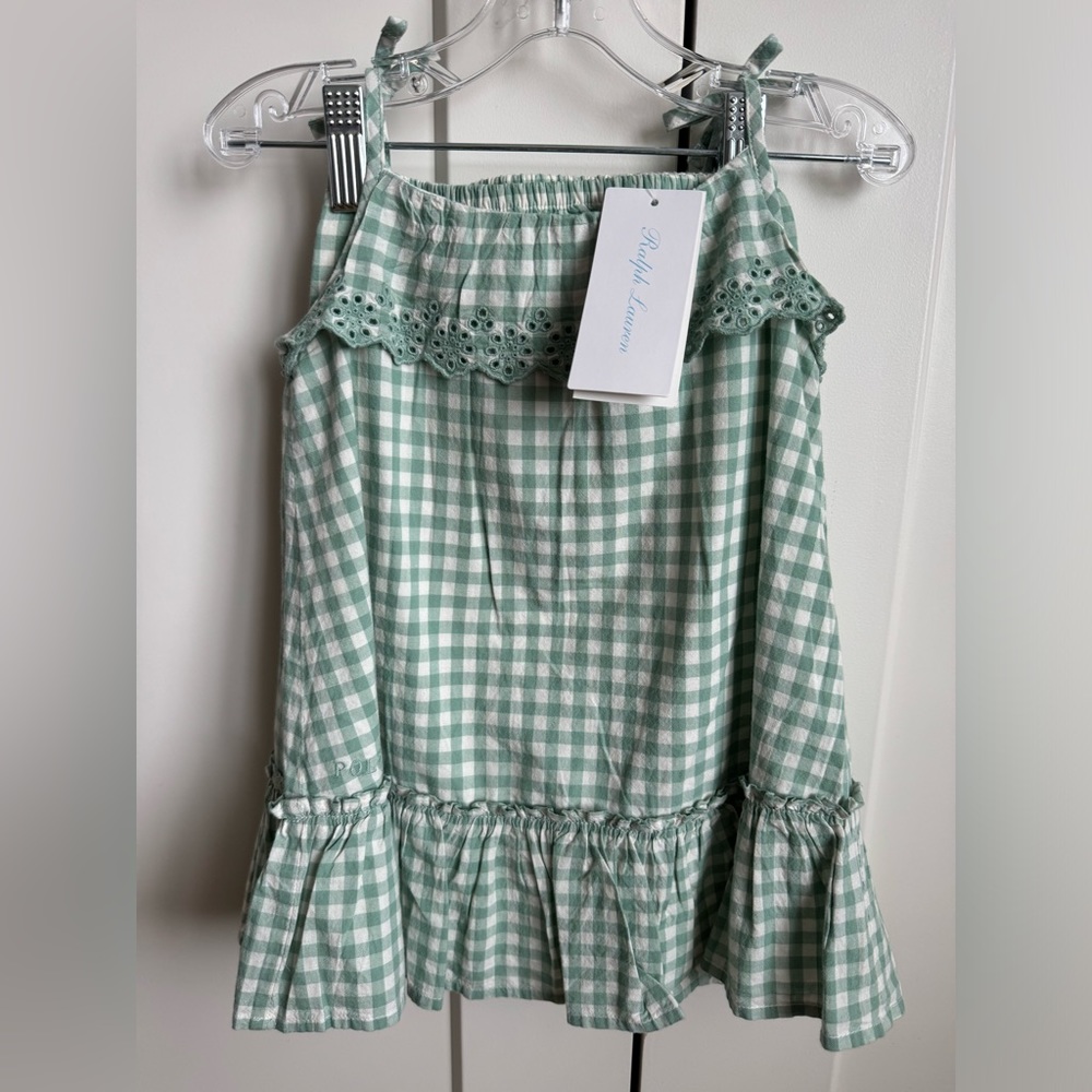 Baby Girl Gingham Dress and Bloomers Set